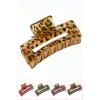 Leopar Desenli Dikdörtgen Mandal Toka 8 cm