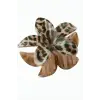 Leopar Desenli Lotus Mandal Toka 8 cm