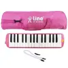 Lino 32 Tuşlu Bez Çantalı Melodika Pembe