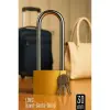 Long 30 mm Uzun Kelepçeli Bavul ve Çanta Asma Kilidi – 3 Anahtarlı, Dolap ve Seyahat İçin Güvenli