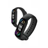 M6 Akıllı Bileklik Siyah Adımsayar Spor Takibi Android ve İOS Uyumlu