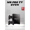 M8 PRO Mini 2.4G 10K ultra HD 64 GB TV BOX Android TV GAME BOX  2 Adet Oyun Konsolu