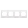 Beyaz 4 Lü Çerçeve - Priz ve Anahtar İçin Uyumlu Çerçeve