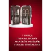 Manikür Pedikür Seti 7 Parça Tırnak Makası Kaş Makası Cımbız Çantalı