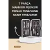 Manikür Pedikür Seti İkili Set El ve Ayak Bakımı Nasır Temizleme Protez Tırnak Çıkarma