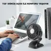 Masaüstü Şarjlı Klipsli Portatif Fan
