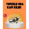 Mat Renk Topuzlu Kapı Kilidi – Giriş Tipi