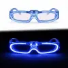 Mavi LED Işıklı Parti Gözlüğü - 3 Modlu