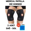 Medical Patella Destekli Diz Korsesi İkili Sağ Sol Çapraz Bağ Menisküs Ağrısı Için Sporcu Dizlik