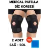 Medical Patella Destekli Diz Korsesi İkili Sağ Sol Çapraz Bağ Menisküs Ağrısı Için Sporcu Dizlik