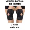 Medical Patella Destekli Diz Korsesi İkili Sağ Sol Çapraz Bağ Menisküs Ağrısı Için Sporcu Dizlik