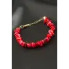 Mercan Kırık Doğaltaş Bileklik