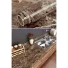 Mermer Desenli Masa Tezgah Mutfak Su Geçirmez Yapışkanlı Folyo Sticker Kahverengi 5x0,6m