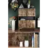 Mermer Desenli Masa Tezgah Mutfak Su Geçirmez Yapışkanlı Folyo Sticker Kahverengi 5x0,6m