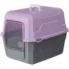 Mikopet Deluxe Mor Kapalı Kedi Tuvaleti