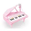 Mikrofonlu 24 Tuşlu Piyano MP3 (Pembe,Siyah,Beyaz)