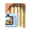 Mini 1080p Hd Çocuk Kamera Dijital Fotoğraf Makinesi 2.0 Inç Ekran 5 Adet Oyun Mor