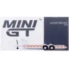 Mini GT 1/64 Car Hauler Trailer White MGTAC21