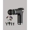 Mini Masaj Tabancası 4 Başlık 6 Hız Ayarlı