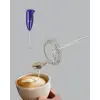 Mini Pilli Portatif Karıştırıcı – Cappuccino, Latte, Frappe ve Kahve Köpürtücü