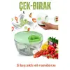 BX İpli El Rondosu Çek Bırak El Rondosu 3 Bıçaklı 8x12 CM