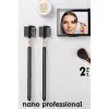 Nano Kaş Fırçası Kirpik Tarağı 2 ADET  Absolute Professional
