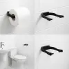 Modern Siyah Tuvalet Kağıtlığı Duvar Tipi Minimal Tasarım Peçetelik