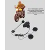 Motosiklet Kaskı İçin Bluetooth Kulaklık – Kablosuz, Mikrofonlu, Gürültü Azaltmalı BT22