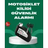 Motosiklet Scooter Bisiklet Tekerlek Disk Kilidi Alarmlı Güvenlik