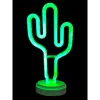 Neon Işıklı Kaktüs Masa Gece Lambası