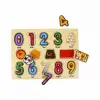 BX 130444 Ahşap Raptiyeli Puzzle Saat