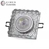 NOAS YL65 1737 Selen Led Çerçeveli 4000K Kare Kristal Cam Spot Kasa - Priz ve Anahtar İçin Uyumlu Çerçeve