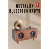 Nostaljik Radyo Bluetooth Bağlantılı Şarjlı Yüksek Ses Kaliteli