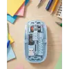 Ofis ve Günlük Kullanım İçin Mavi Bluetooth Kablosuz Mouse