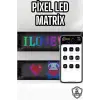 Otomobil Uyumlu Led Matrix Dijital Ekran Bluetooth Bağlantılı