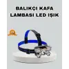 Outdoor ve Gece Balıkçılığı İçin LED Kafa Lambası – USB Şarjlı, 60° Ayarlanabilir Far