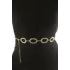 Oval Metal Zincir Kemer