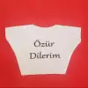 Özür Dilerim Yazılı Peluş Oyuncak Ayı Tişörtü