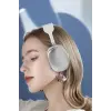 P9 Plus Kablosuz Kulak Üstü Bluetooth Kulaklık Beyaz Yüksek Ses Kaliteli