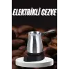 Paslanmaz Çelik Türk Kahvesi Makinesi 6 Fincan Kpasiteli Elektrikli Cezve