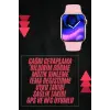 Pembe Akıllı Saat 49mm iOS & Android Uyumlu Arama Özellikli