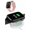 Pembe Akıllı Saat 49mm iOS & Android Uyumlu Arama Özellikli