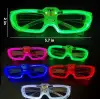 Pembe LED Işıklı Parti Gözlüğü - 3 Modlu