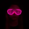 Pembe Led Işıklı Parti Gözlüğü - Neon 3 Modlu