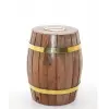 Pirinç Ahşap Fıçı Kumbara 12.5 Cm Wb535
