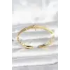 Pirinç Gold Renk Kutup Yıldızı Model Kadın Kelepçe Bileklik
