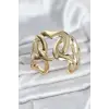 Pirinç Gold Renk Vintage Kadın Bileklik