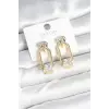 Pirinç Gold Renk Vintage Kadın Küpe