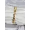 Pirinç Gold Renk Yıldız Model Kadın Bileklik