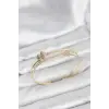 Pirinç Gold Renk Yonca Model Kadın Bileklik